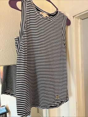 Michael kors Striped Black & White Sleeveless Tank